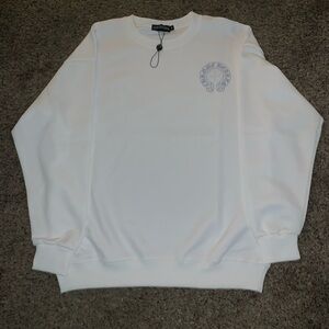 Chrome Hearts White Crewneck Sweater